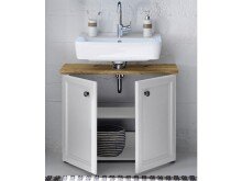 Waschbeckenunterschrank >Tomlin< in Weiß -...