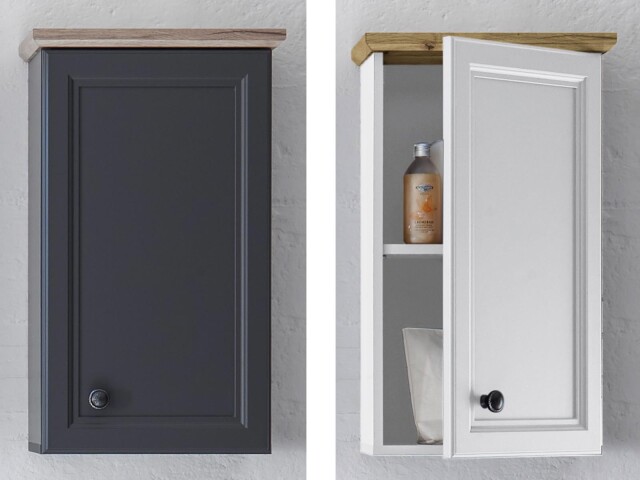 Hängeschrank >Tomlin< in Weiß - 41x70x24cm (BxHxT)