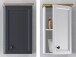 Hängeschrank >Tomlin< in Weiß - 41x70x24cm (BxHxT)