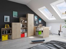 Aktenregal >Trio< in Sonoma-Eiche - 57x77x33cm (BxHxT)