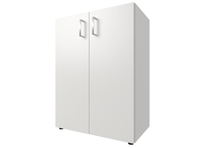 Aktenschrank >Trio< in Weiß - 57x77x34,5cm (BxHxT)