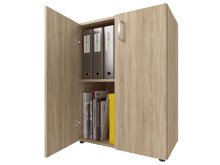Aktenschrank >Trio< in Eiche - 57x77x34,5cm (BxHxT)