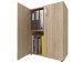 Aktenschrank >Trio< in Eiche - 57x77x34,5cm (BxHxT)