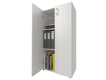 Aktenschrank >Trio< in Weiß - 57x113x34,5cm (BxHxT)