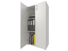 Aktenschrank >Trio< in Weiß - 57x113x34,5cm (BxHxT)
