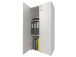 Aktenschrank >Trio< in Weiß - 57x113x34,5cm (BxHxT)