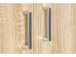 Aktenschrank >Trio< in Sonoma-Eiche - 57x186,5x34,5cm (BxHxT)