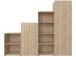 Aktenschrank >Trio< in Sonoma-Eiche - 57x186,5x34,5cm (BxHxT)