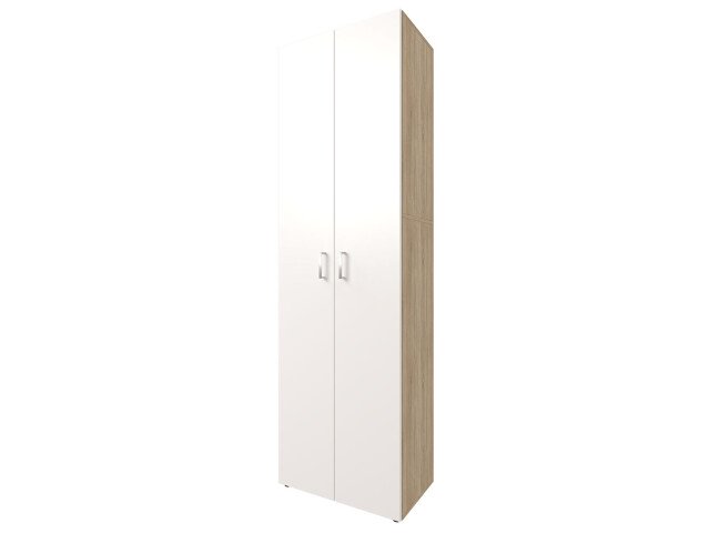 Aktenschrank >Trio< in Sonoma-Eiche / Weiß - 57x186,5x34,5cm (BxHxT)