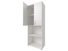 Aktenschrank >Trio< in Weiß - 57x154x34,5cm (BxHxT)