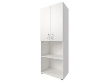 Aktenschrank >Trio< in Weiß - 57x154x34,5cm...