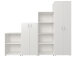Aktenschrank >Trio< in Weiß - 57x154x34,5cm (BxHxT)