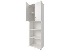 Aktenschrank >Trio< in Weiß - 57x190x34,5cm (BxHxT)