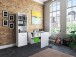 Aktenschrank >Trio< in Weiß - 57x190x34,5cm (BxHxT)