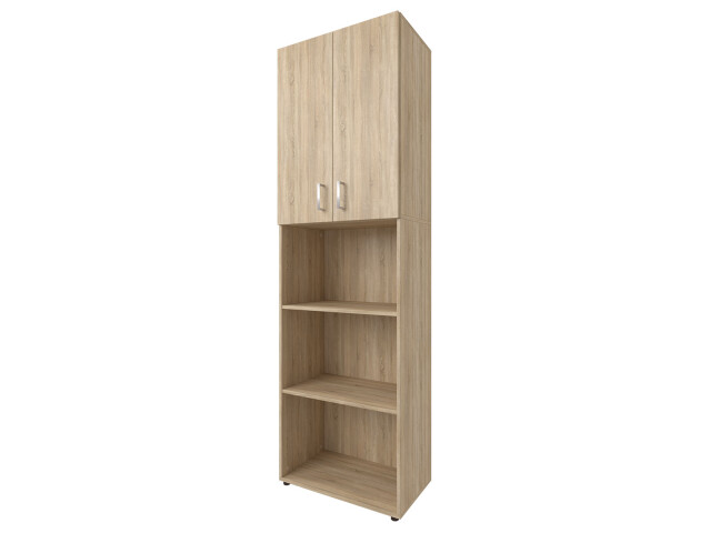 Aktenschrank >Trio< in Sonoma-Eiche - 57x190x34,5cm (BxHxT)