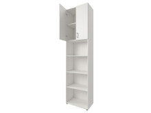 Aktenschrank >Trio< in Weiß - 57x231x34,5cm (BxHxT)