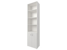 Aktenschrank >Trio< in Weiß - 57x231x34,5cm (BxHxT)