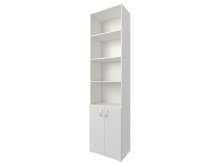 Aktenschrank >Trio< in Weiß - 57x231x34,5cm (BxHxT)