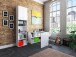 Aktenschrank >Trio< in Weiß - 57x231x34,5cm (BxHxT)