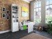 Aktenschrank >Trio< in Weiß - 57x231x34,5cm (BxHxT)