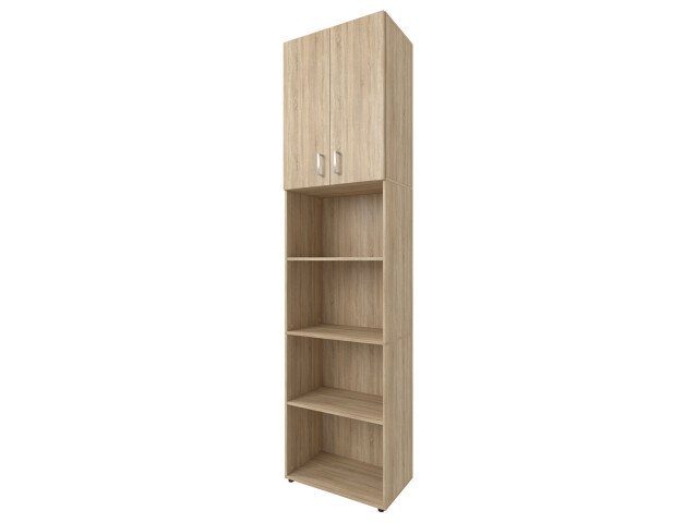 Aktenschrank >Trio< in Sonoma-Eiche - 57x231x34,5cm (BxHxT)