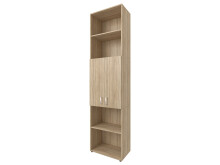 Aktenschrank >Trio< in Sonoma-Eiche - 57x231x34,5cm (BxHxT)