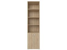 Aktenschrank >Trio< in Sonoma-Eiche - 57x231x34,5cm (BxHxT)