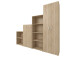 Aktenschrank >Trio< in Sonoma-Eiche - 57x231x34,5cm (BxHxT)