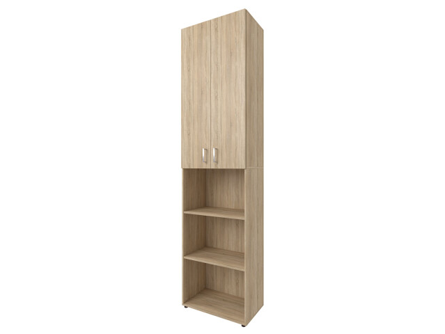 Aktenschrank >Trio< in Sonoma-Eiche - 57x226x34,5cm (BxHxT)