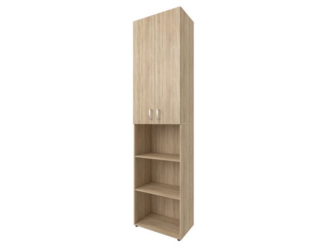 Aktenschrank >Trio< in Sonoma-Eiche - 57x226x34,5cm (BxHxT)