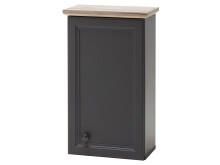 Hängeschrank >Tomlin< in grau - 41x70x24cm (BxHxT)