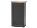 Hängeschrank >Tomlin< in grau - 41x70x24cm (BxHxT)