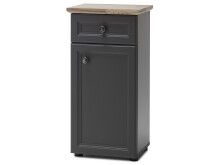 Unterschrank >Tomlin< in grau - 41x83x32cm (BxHxT)