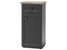 Unterschrank >Tomlin< in grau - 41x83x32cm (BxHxT)