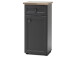 Unterschrank >Tomlin< in grau - 41x83x32cm (BxHxT)