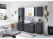 Unterschrank >Tomlin< in grau - 41x83x32cm (BxHxT)