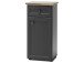 Unterschrank >Tomlin< in grau - 41x83x32cm (BxHxT)