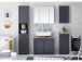 Unterschrank >Tomlin< in grau - 41x83x32cm (BxHxT)