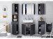 Unterschrank >Tomlin< in grau - 41x83x32cm (BxHxT)