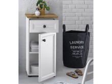 Unterschrank >Tomlin< in Weiß - 41x83x32cm...