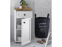Unterschrank >Tomlin< in Weiß - 41x83x32cm...