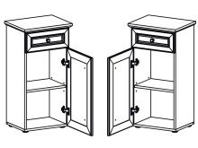 Badezimmer-Set >Tomlin< (5-teilig) in Weiß - 205x191x47cm (BxHxT)