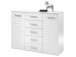 Sideboard >New Jersey< in Weiß aus MDF - 130x99x40cm (BxHxT)