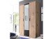 Kleiderschrank >Cilli< in Anthrazit - 119,6x196,3x53,5cm (BxHxT)