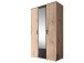 Kleiderschrank >Cilli< in Anthrazit - 119,6x196,3x53,5cm (BxHxT)