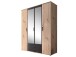 Kleiderschrank >Cilli< in Anthrazit - 159,3x196,3x53,5cm (BxHxT)