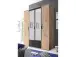 Kleiderschrank >Cilli< in Anthrazit - 159,3x196,3x53,5cm (BxHxT)