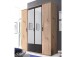 Kleiderschrank >Cilli< in Anthrazit - 159,3x196,3x53,5cm (BxHxT)