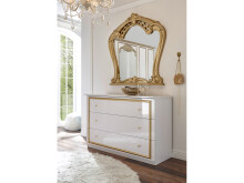 Barockspiegel >Celine< in Goldfarben aus Kunststoff - 94x108,5x8cm (BxHxT)