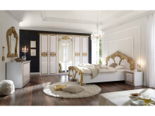 Barockspiegel >Celine< in Goldfarben aus Kunststoff - 94x108,5x8cm (BxHxT)